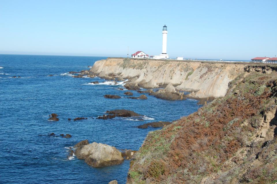 Point Arena Lighthouse, on the California coast, north of Jenner