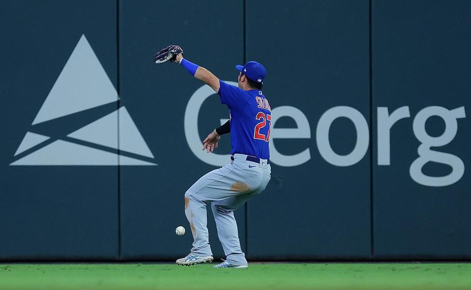 Seiya Suzuki's error gave the Braves the lead vs. the Cubs.