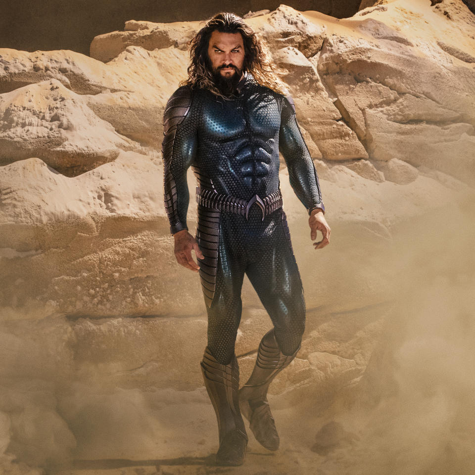 Jason Momoa vuelve como Arthur Curry en 'Aquaman y el reino perdido' (Christian Black / Warner Bros. Pictures & © DC Comics)