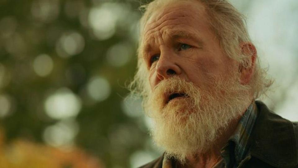 Nick Nolte with a white beard