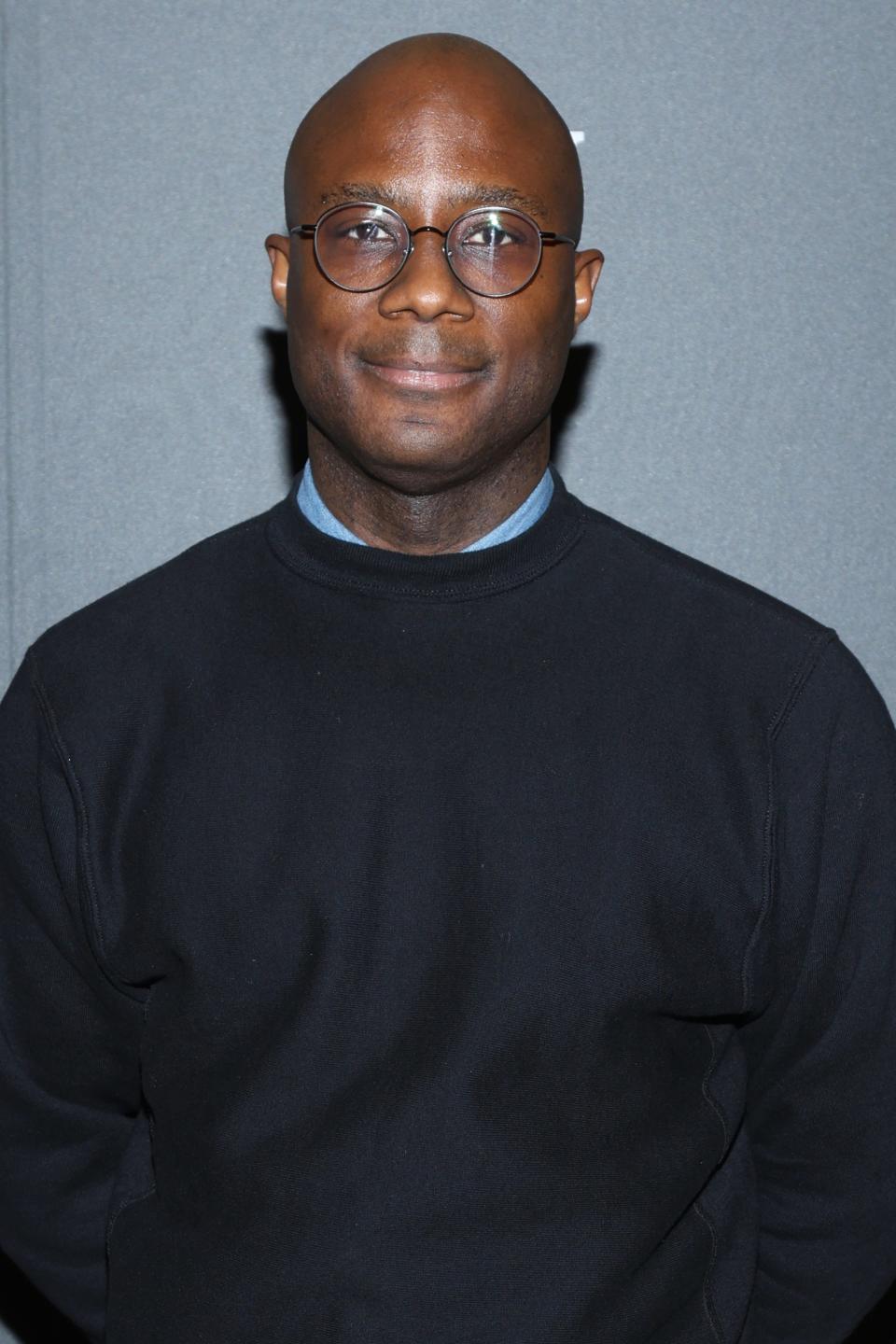 Barry Jenkins in a sweater