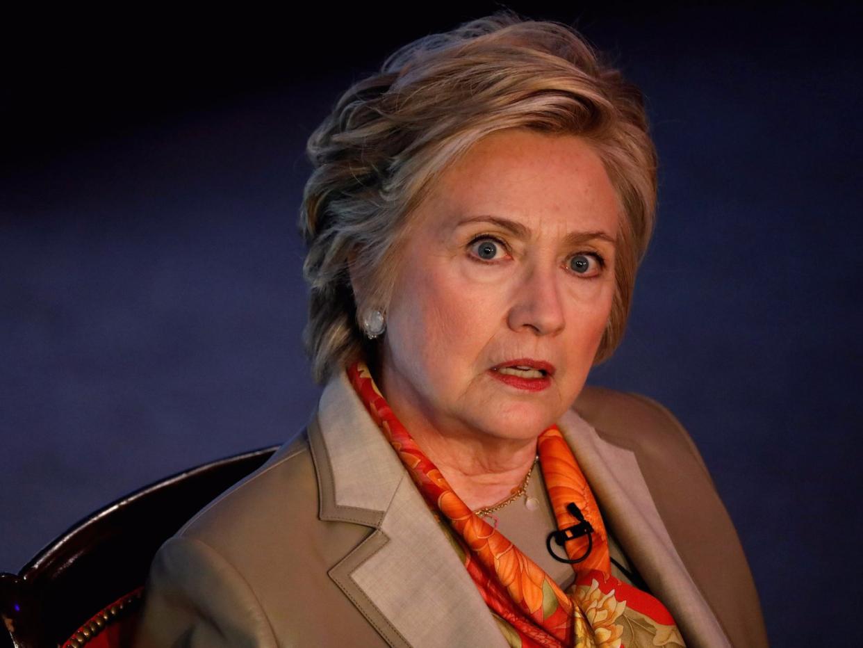 Former U.S. Secretary of State Hillary Clinton takes part in the Women for Women International Luncheon in New York City, New York, U.S., May 2, 2017.