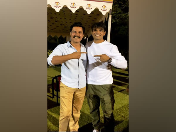 Randeep Hooda with Neeraj Chopra (Image source: Instagram)