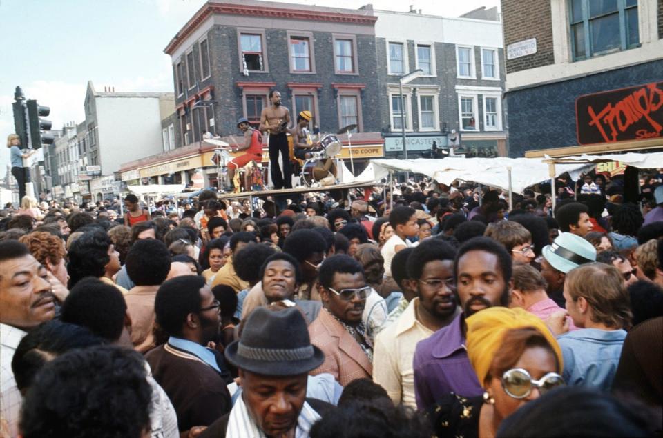 Notting Hill Carnival 1975/ Shutterstock (John Hannah/Shutterstock)