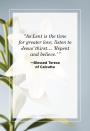 <p>"As Lent is the time for greater love listen to Jesus' thirst... 'Repent and believe' "</p>