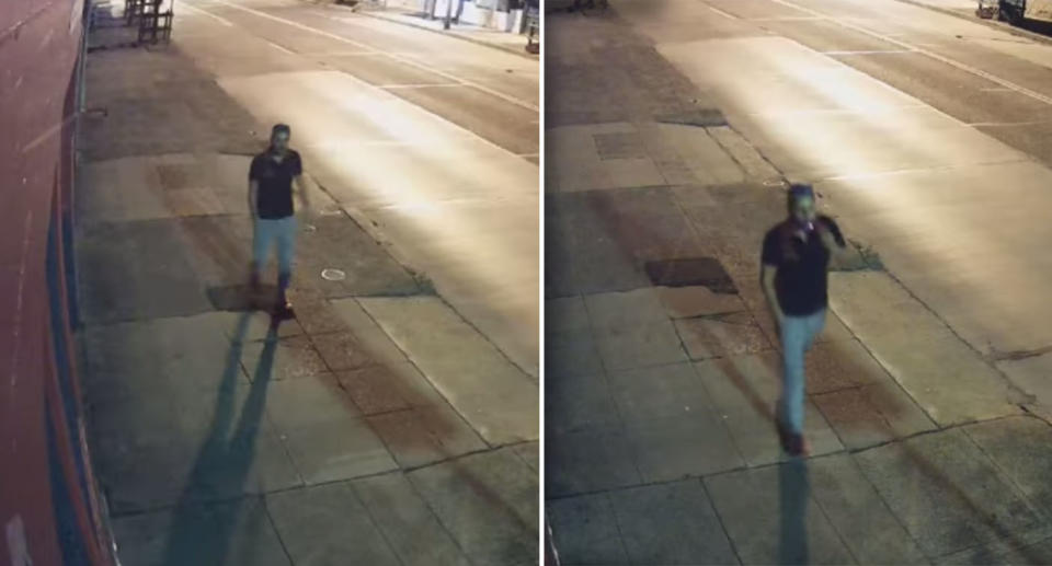 The man approached the woman on a Petersham street and attempted to sexually assault a woman, police say. Source: NSW Police