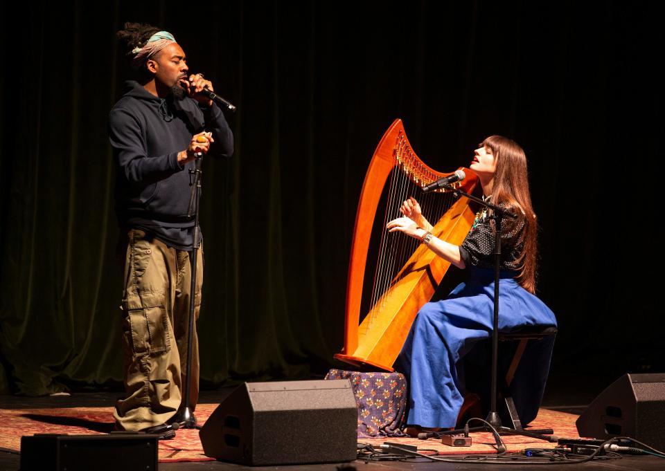 Kuf Knotz and Christine Elise perform Saturday, Jan. 14, during Bob’s Birthday Bash at the Basie in Red Bank.