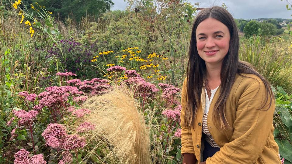 Frances Tophill at Yeo Valley Garden, Somerset for Gardeners' World