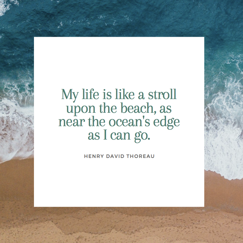 Henry David Thoreau Beach Quote