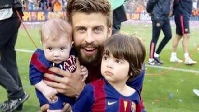 Here's hoping Shakira's son, Sasha, follows in his father's athletic footsteps! On Wednesday, Shakira shared this adorable video of her youngest son Sasha with her boyfriend, pro soccer player Gerard Pique, taking what appears to be his first kick at a soccer ball. "Happy 6 months Sasha! Shak," the Columbian superstar wrote on Instagram. <strong>WATCH: How Shakira Met Her Baby Daddy</strong> Shakira, 38, and Gerard, 28, welcomed baby Sasha in January. The attractive couple are also parents to their 2-year-old son, Milan. In April, the "Can't Remember to Forget You" shared her parenting philosophy with <em>Parents Latina</em>. "In Spain, parents speak to their children as equals, and I feel that the children respond in turn," she said. "Their dad and I both grew up in very close-knit families, and that has made us openly affectionate parents." With babies as cute and healthy-looking as Sasha and Milan, the parents are obviously doing something right. <strong>WATCH: Shakira and Gerard Pique Welcome Baby Sasha!</strong> Watch the ridiculously cute video below to see Shakira teaching Milan how to read!