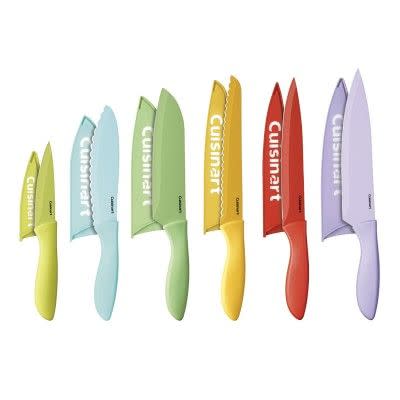6) 12-Piece Color Ceramic Knife Set