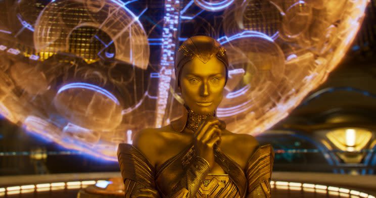 Elizabeth Debicki as Ayesha in Guardians of the Galaxy Vol. 2