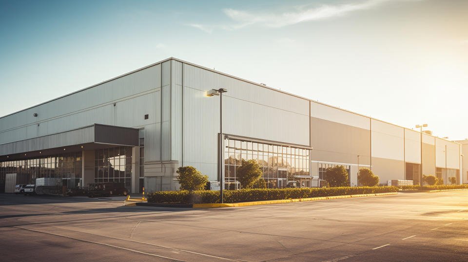 A close-up of a large industrial property, highlighting the size and scale of the company's real estate investments.