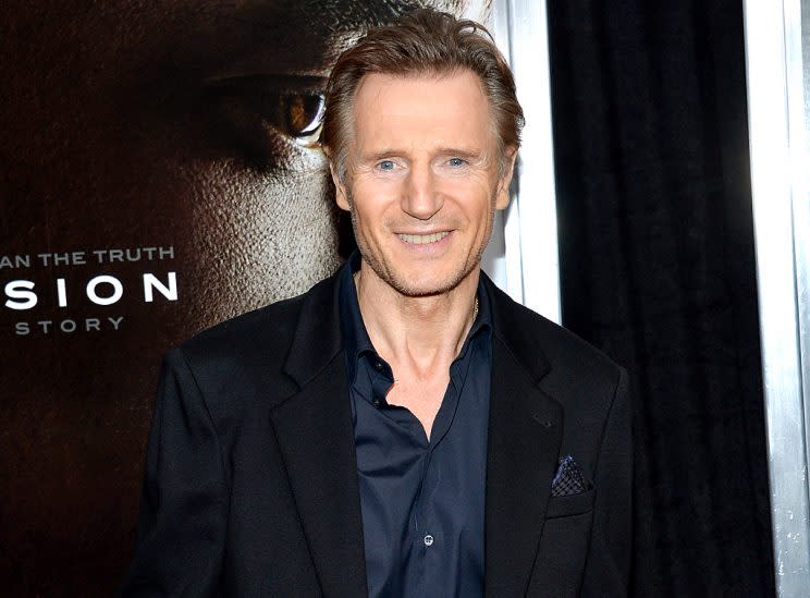 Liam Neeson has gotta have faith. (Photo: Evan Agostini/Invision/AP)