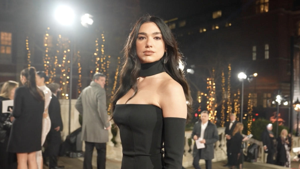 Dua Lipa's Extreme Low-Rise Pants Included a Ruched Waistband With