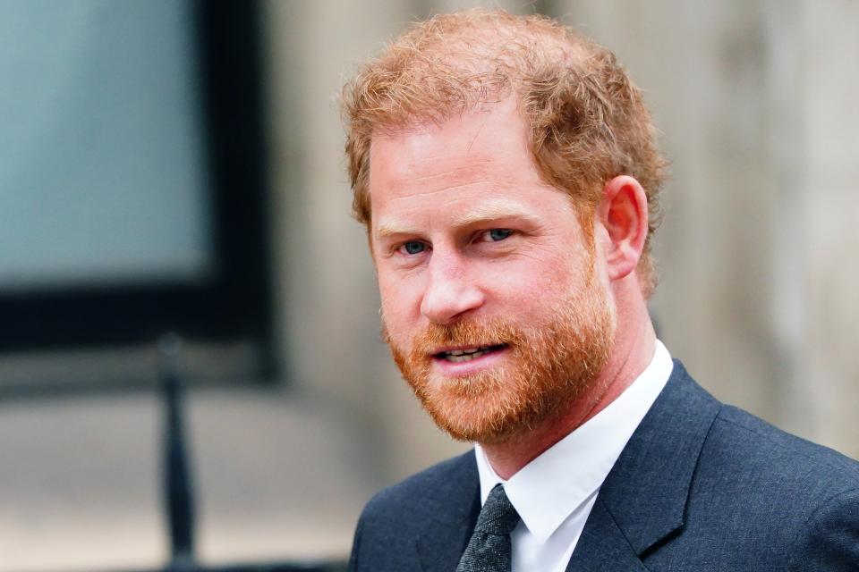 A judge has ruled that the ‘overarching problem’ with Prince Harry’s case against the government was his ‘inappropriate, formalist interpretation of the Ravec process’ (Victoria Jones/PA Wire)