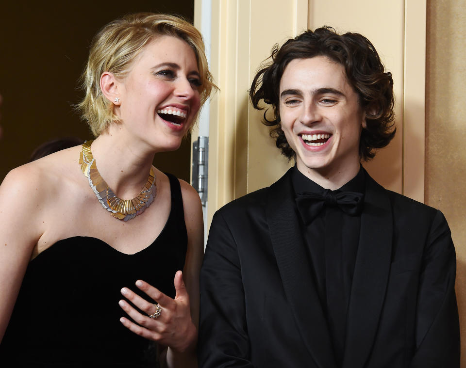 Greta Gerwig und Timothée Chalamet