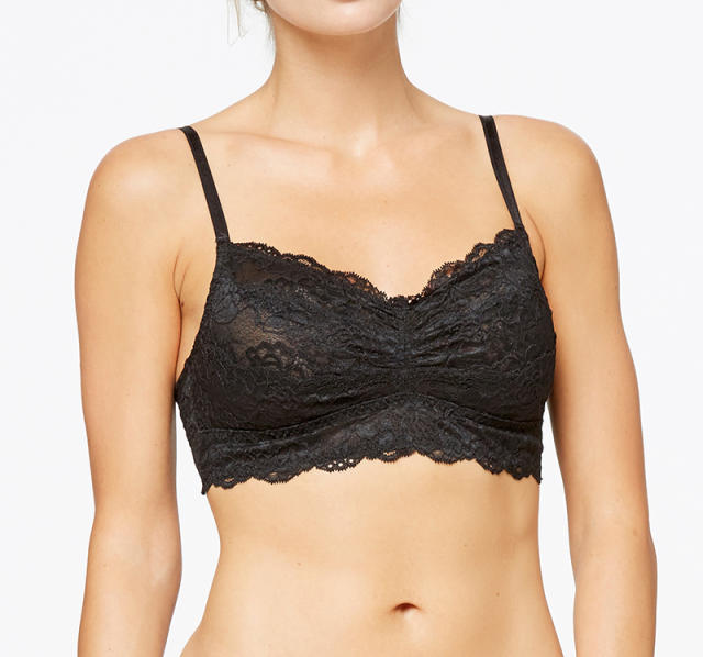 Spanx Spotlight On Lace Soft-cup Convertible Bralette In Very Black