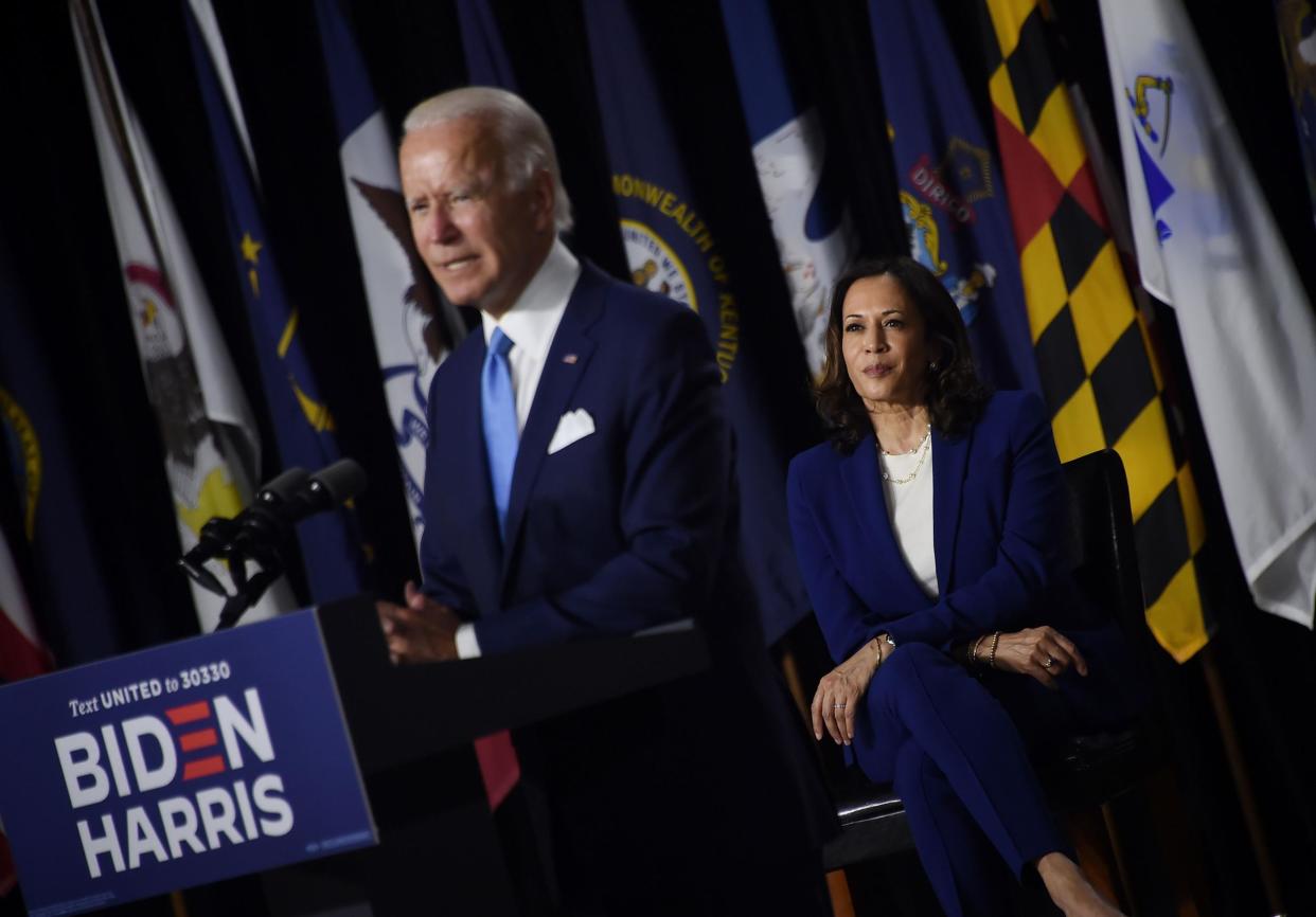 Biden says Harris is 'proven fighter for backbone of country': Getty