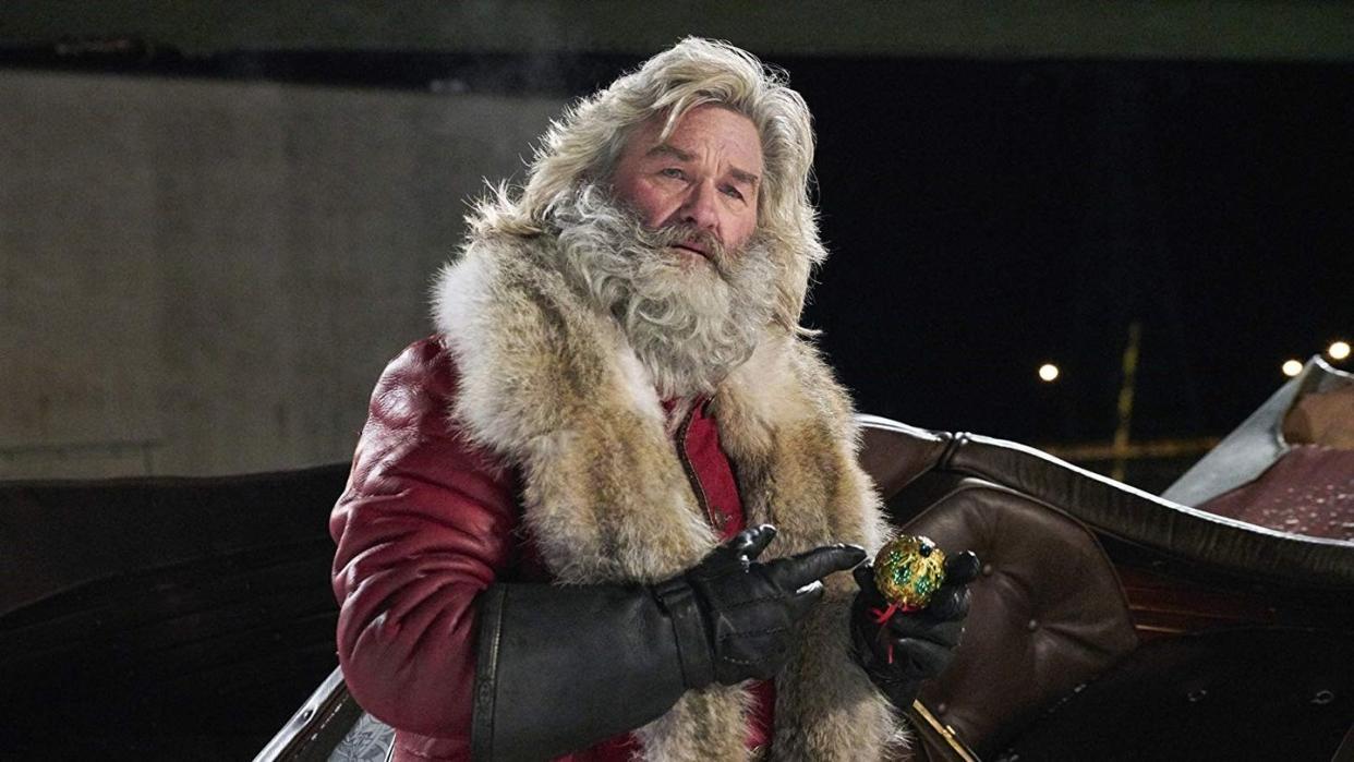 kurt russel stars as santa in the christmas chronicles, a good housekeeping pick for the best christmas movies for kids