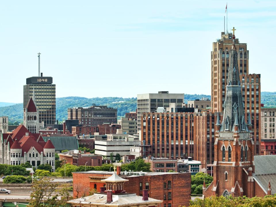 View of Syracuse, New York.