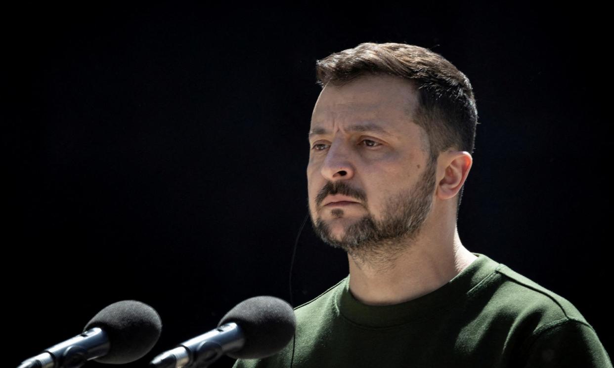 <span>Ukraine’s security service suggested that preparations to assassinate Zelenskiy were well under way.</span><span>Photograph: Thomas Peter/Reuters</span>