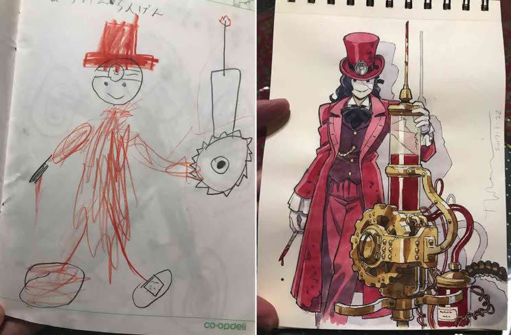 The drawings before and after (CEN)