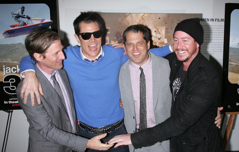 Jackass 3D NYC Premiere 2010 Spike Jonze Johnny Knoxville Jeff Tremaine Ehren McGhehey