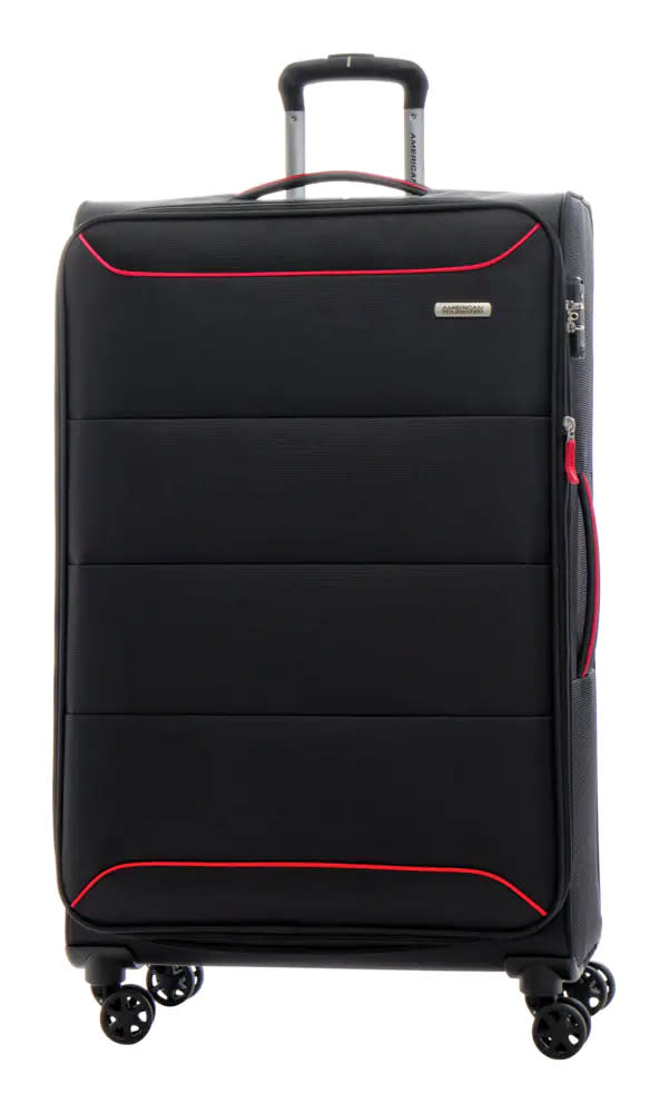 American Tourister Journey Lite Expandable Softside Spinner. Image via Canadian Tire.