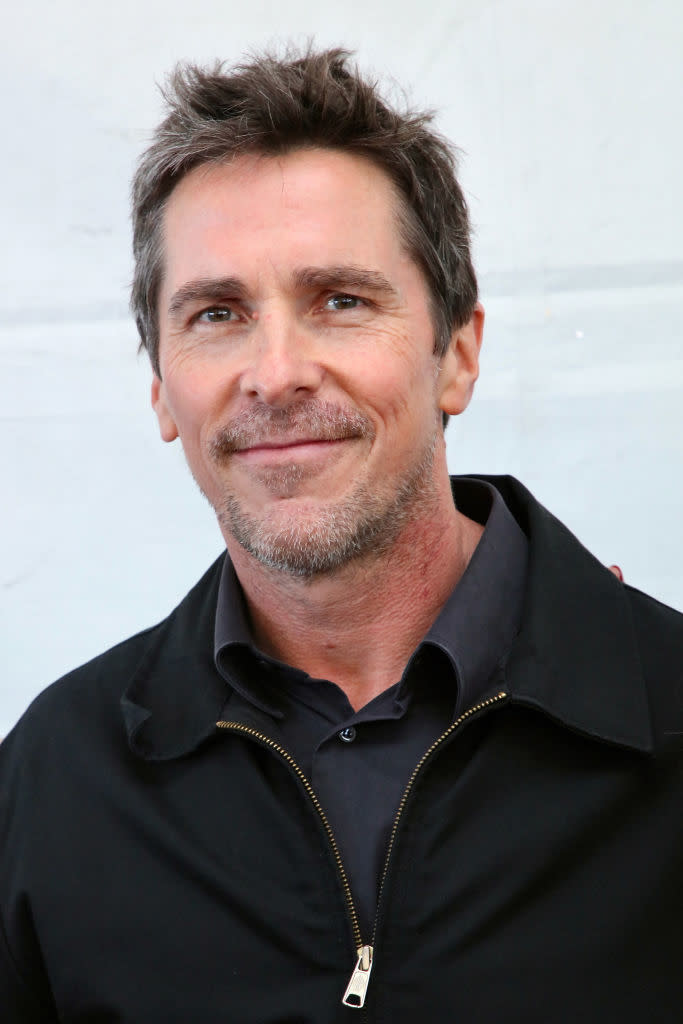 closeup of christian bale