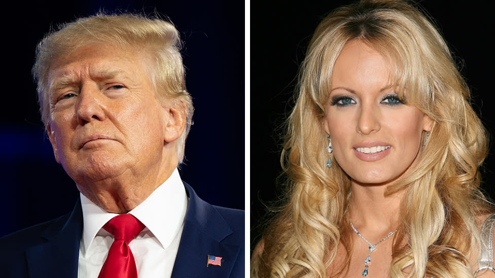 Donald Trump y Stormy Daniels