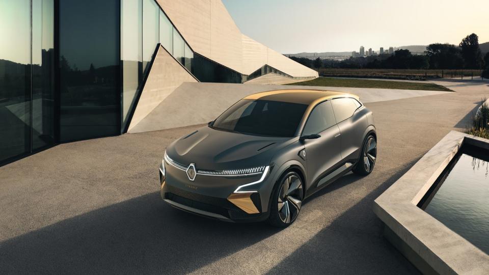 Unterwegs mit Elektro-Herz: Im Jahr 2021 will Renault die jetzt vorgestellte Studie Mégane eVision in Serie produzieren.