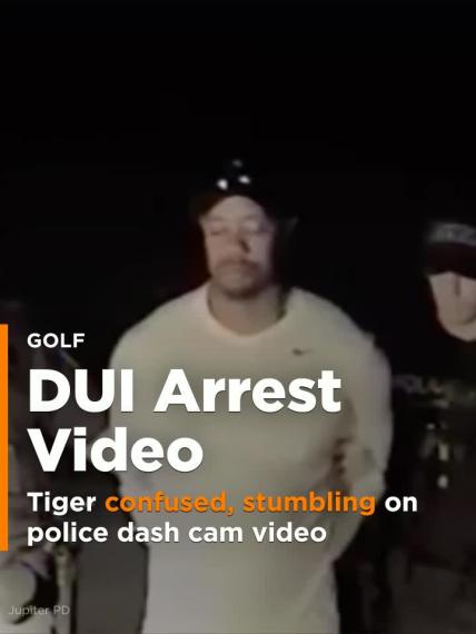 Tiger Woods confused, stumbling on police dash cam video