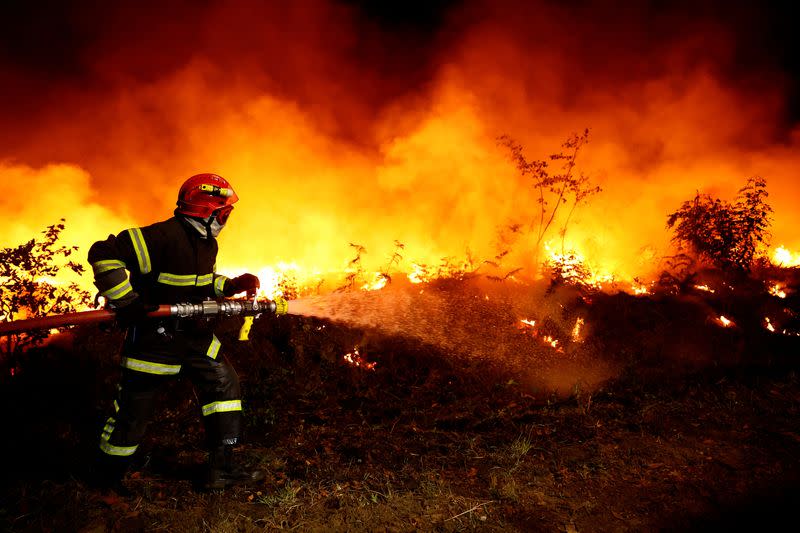 Wildfires in southwestern France