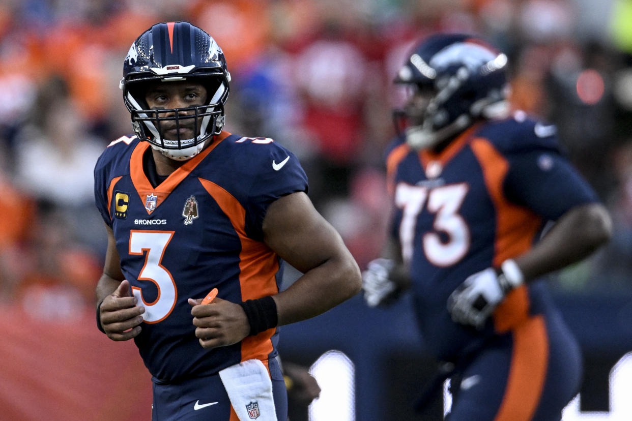 Russell Wilson (3) of the Denver Broncos used to be a fantasy star