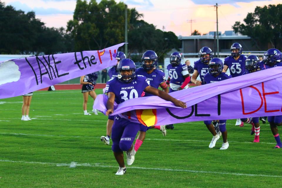 Scenes from the Estero and Cypress Lake high school football game at Cypress Lake High School in Fort Myers, Fla., on Friday, Oct. 15, 2021.