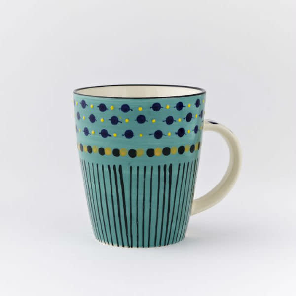 With snow days come the inevitable Facebook and Instagram gripes about the cold weather. This colorful mug is just what you need to show how you're coping with it all.  <br> <a href="http://www.westelm.com/products/potters-workshop-mug-d1263/?pkey=cmugs&cm_src=mugs%7C%7CNoFacet-_-NoFacet-_--_-" target="_blank">Potter's Workshop Mug</a>, West Elm, $8-$10