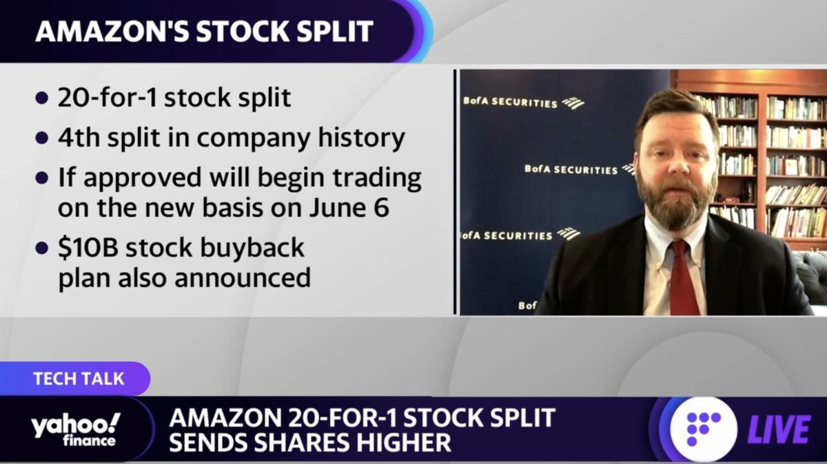 Amazon stock split ‘just one more method’ to signal shareholder