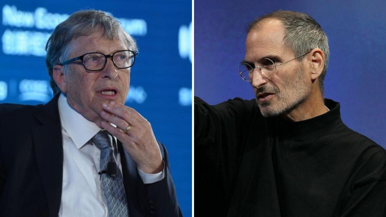 Microsoft's Bill Gates and Apple's Steve Jobs. Images: Getty