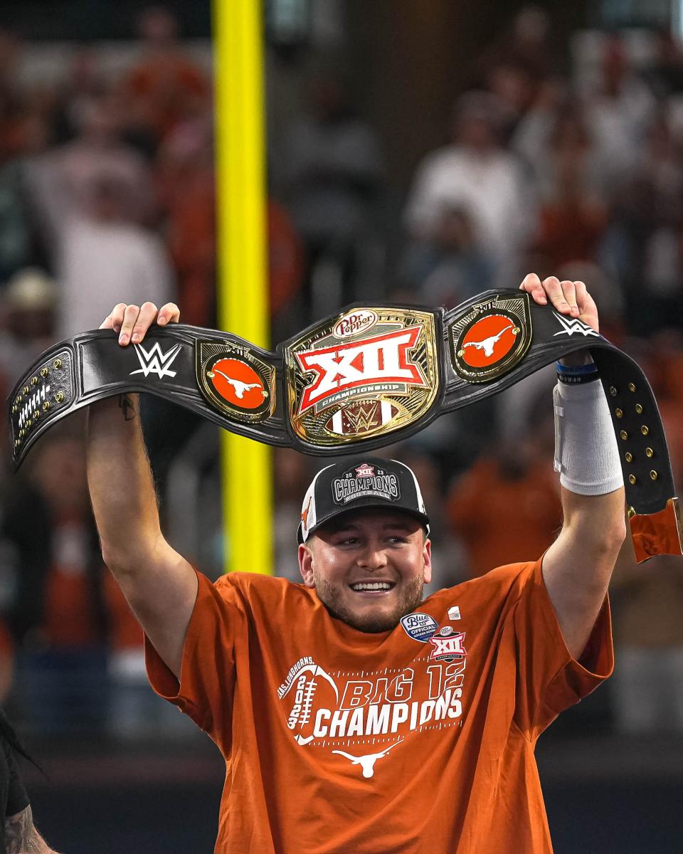 Texas quarterback Quinn Ewers earned MVP honors in the Big 12 championship game but now must figure out whether to jump into the NFL draft or return to the Longhorns in 2024.
