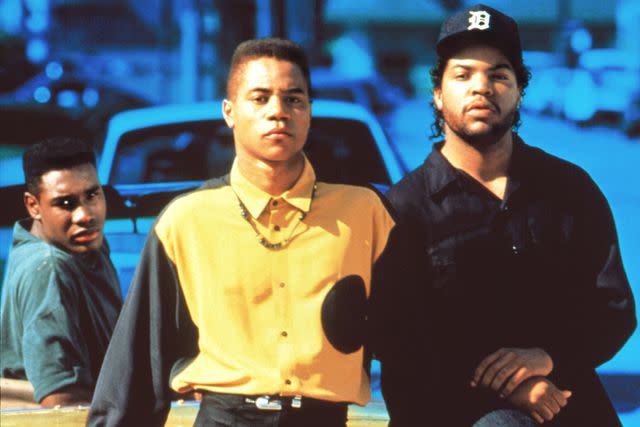 <p>Columbia Pictures/Courtesy Everett Collection</p> Morris Chestnut, Cuba Gooding Jr., Ice Cube (aka O'Shea Jackson) in 'Boyz N the Hood'