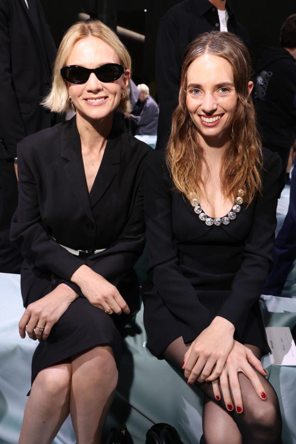 Carey Mulligan and Maya Hawke at Prada (Getty Images for Prada)