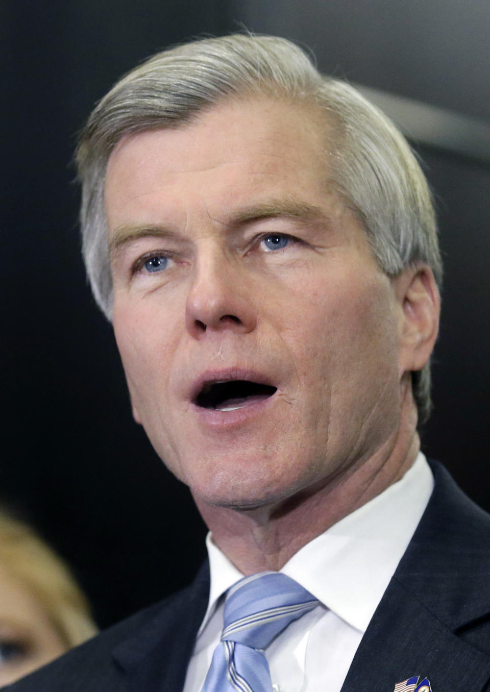 Former Virginia Gov. Bob McDonnell makes a statement during a news conference in Richmond, Va., Tuesday, Jan. 21, 2014. McDonnell and his wife were indicted Tuesday on corruption charges after a monthslong federal investigation into gifts the Republican received from a political donor. (AP Photo/Steve Helber)