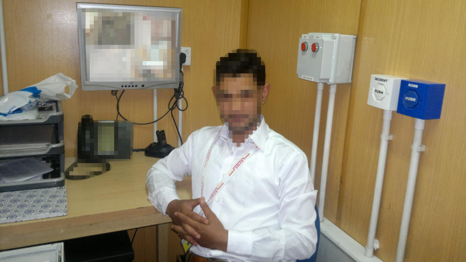Mohammad while he worked for the British embassy in Kabul as a CCTV operator