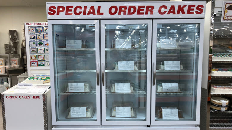 Costco special order cakes fridge