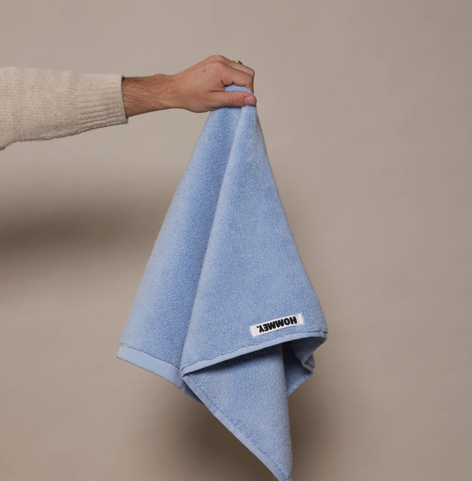 Hand towel in sky blue