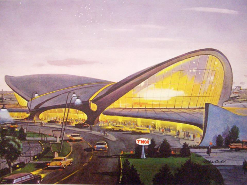 Old Drawing of TWA Terminal