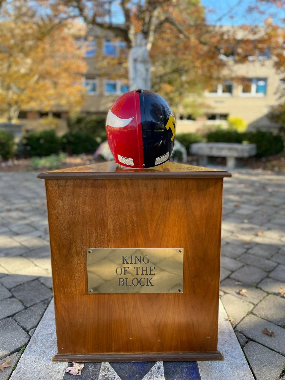 The King of the Block trophy used to be rewarded to the GCL/GMC winner. It currently resides at Moeller.