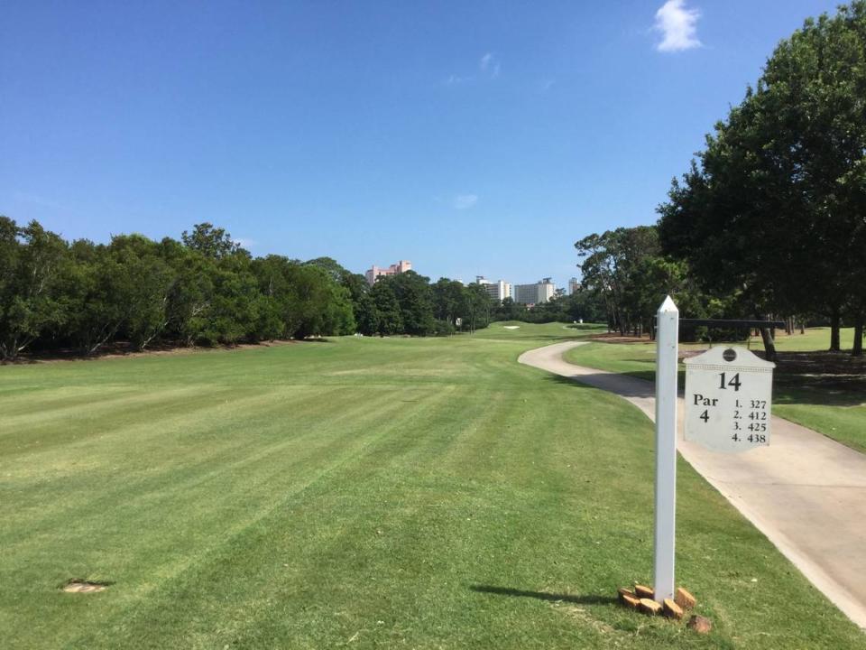 Hole 14 at Pine Lakes Country Club in Myrtle Beach, SC. Pine Lakes is the oldest golf course in the Myrtle Beach area. Sun News File photo from 7/9/2021.