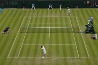 Britain Tennis - Wimbledon - All England Lawn Tennis & Croquet Club, Wimbledon, England - 30/6/16 France's Gilles Simon in action against Bulgaria's Grigor Dimitrov REUTERS/Tony O'Brien